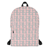 Cat and It's Tail Pink Grey Backpack, Backpack, $ 69.00, A Moment Of Now™